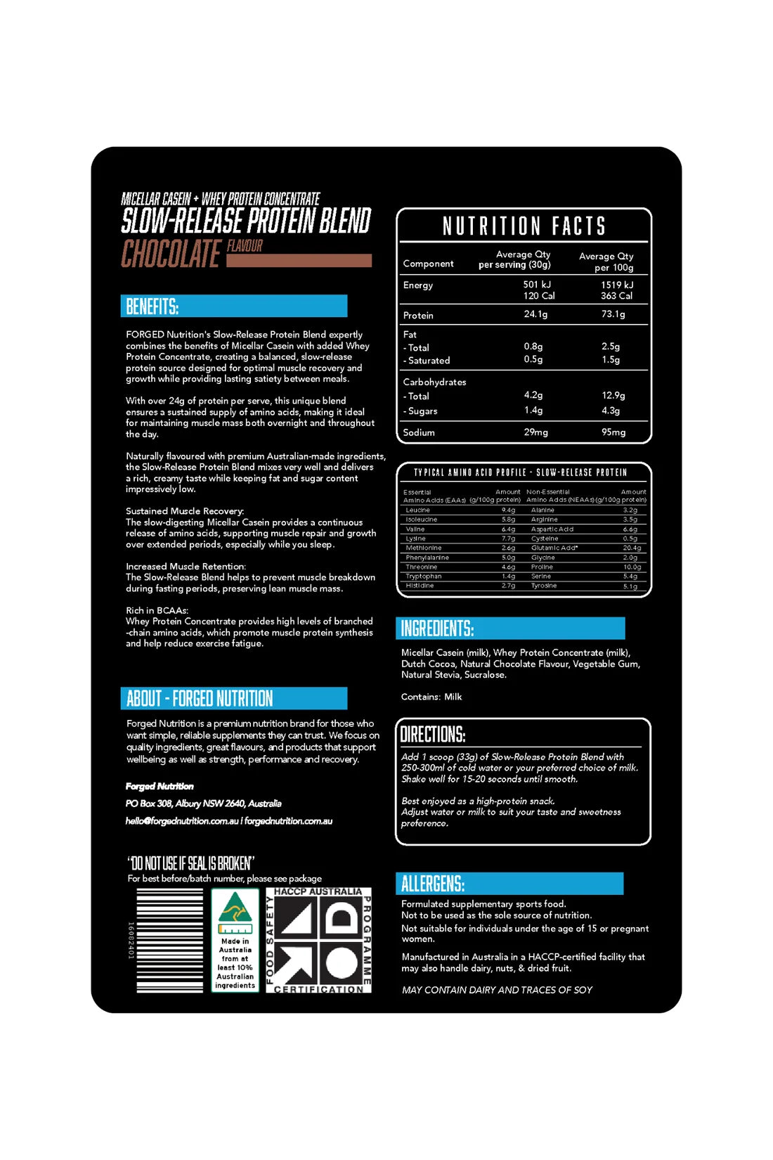 Slow-Release Protein Blend (1kg)