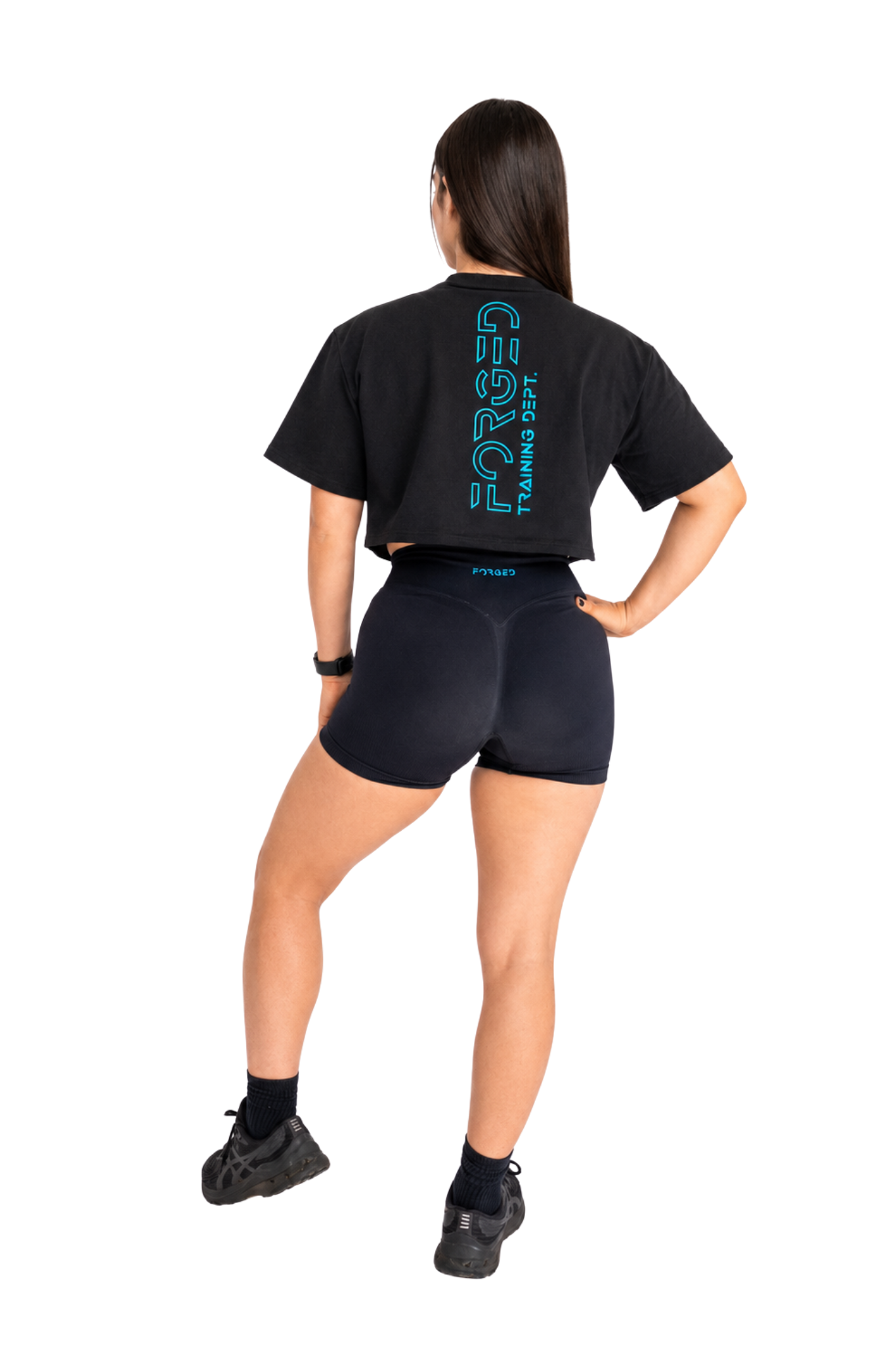 High-Waist Scrunch Shorts