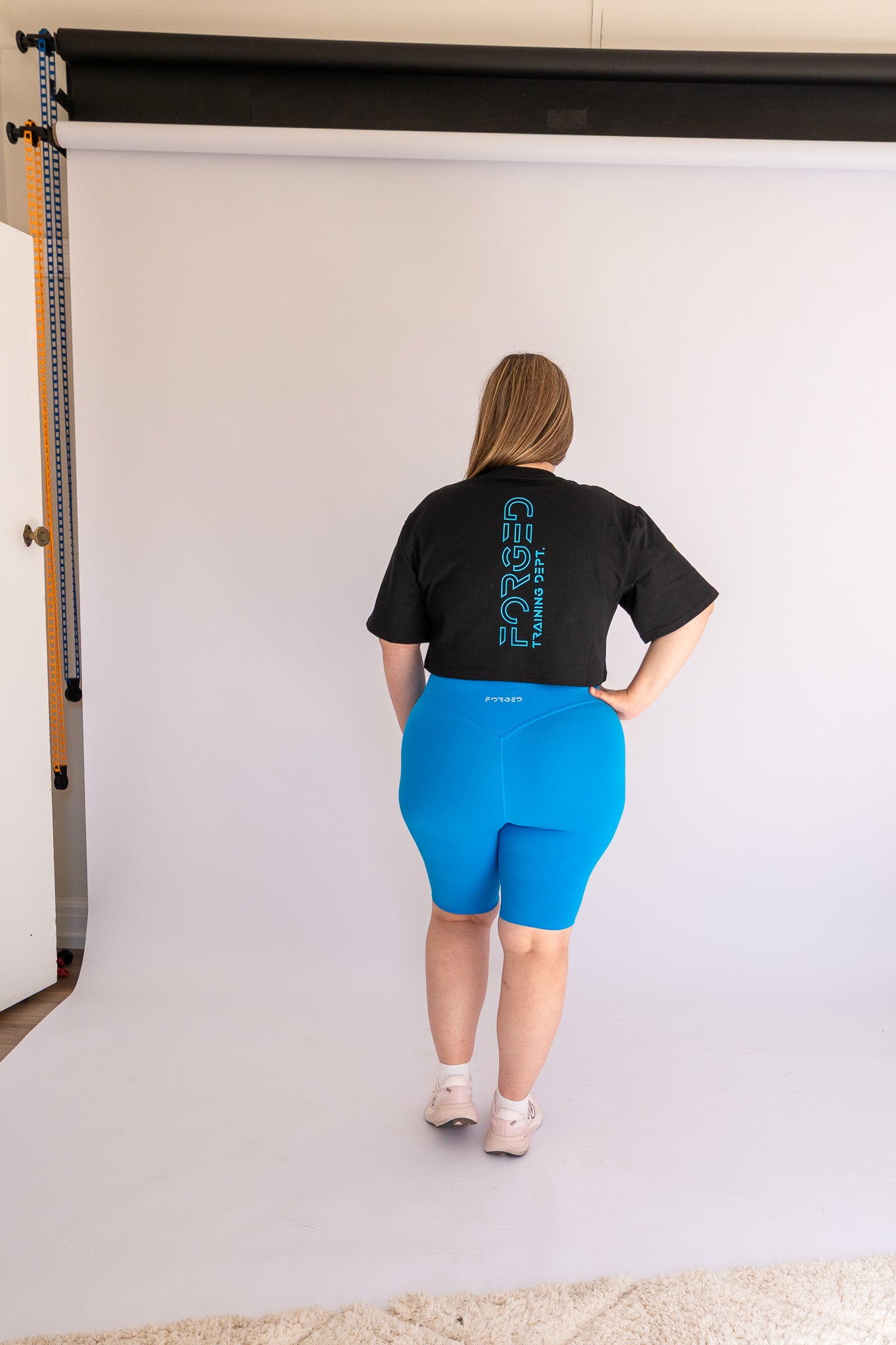 Signature Sky Blue Capri Shorts