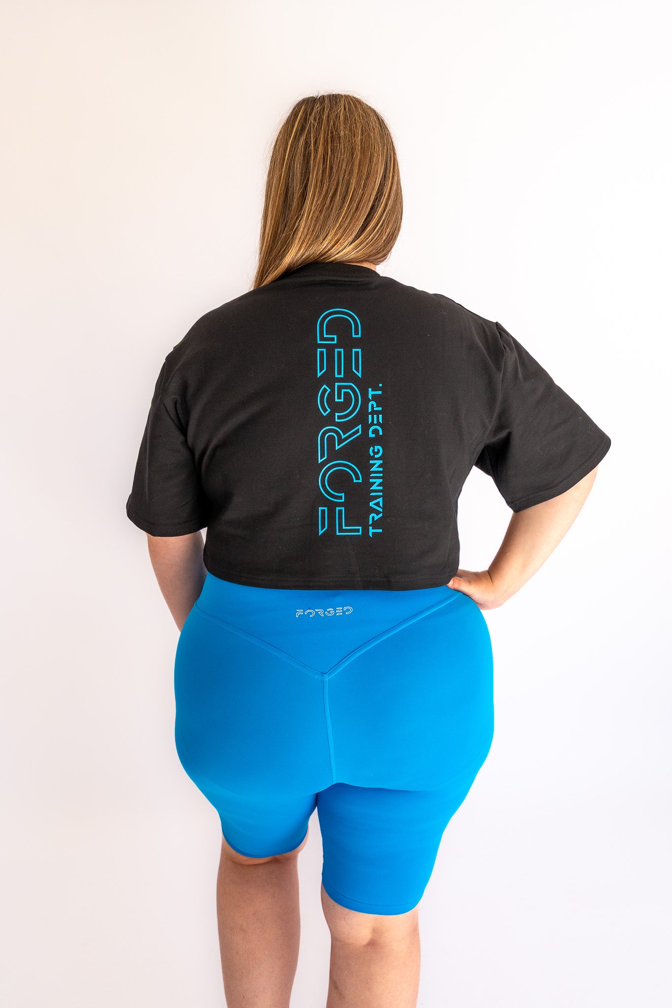Signature Sky Blue Capri Shorts