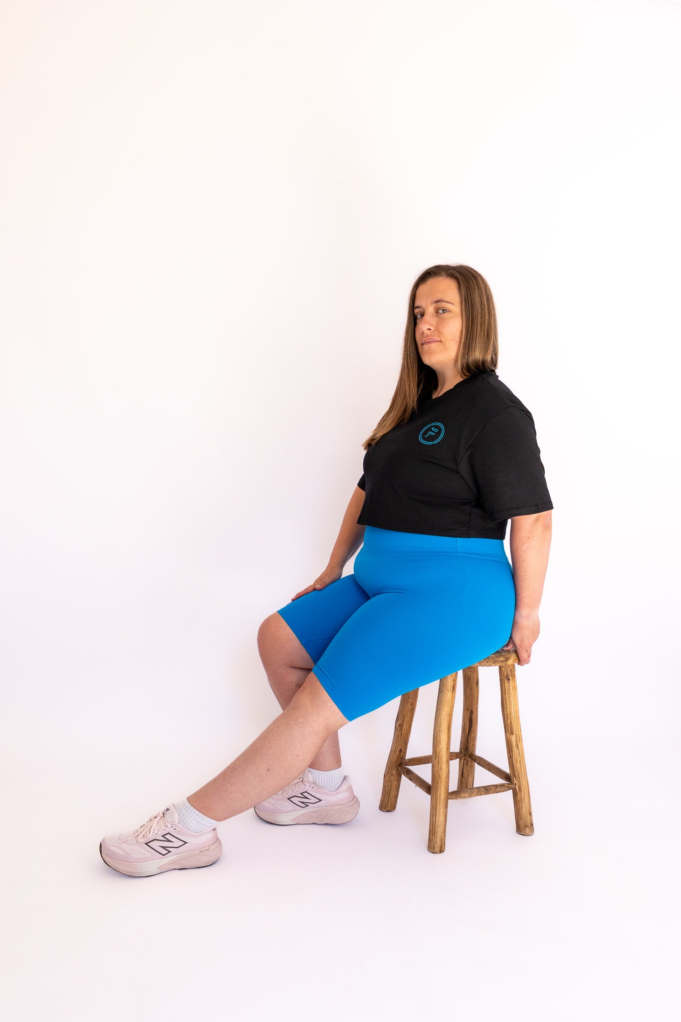 Signature Sky Blue Capri Shorts